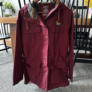 L.L. Bean Women's Burgundy Jacket - Size Large